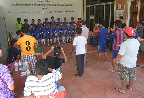 Introduction of deaf football team