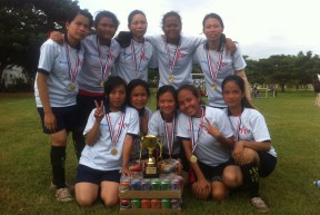 Deaf Community Center soccer participants after winning a local soccer tournament