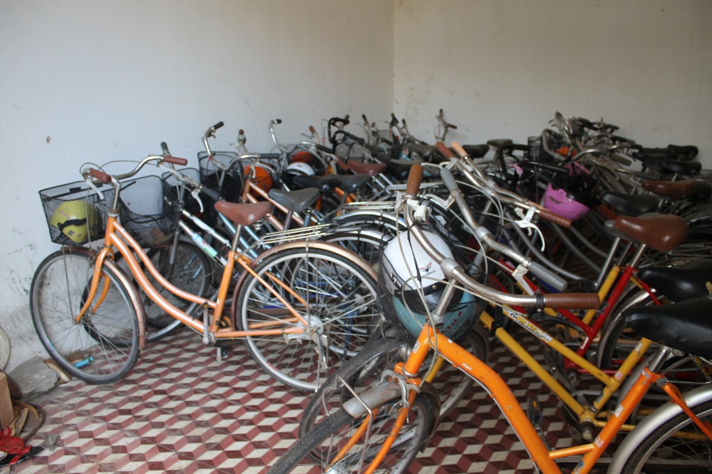 Each student is provided with a bicycle to assist in getting to and from school.