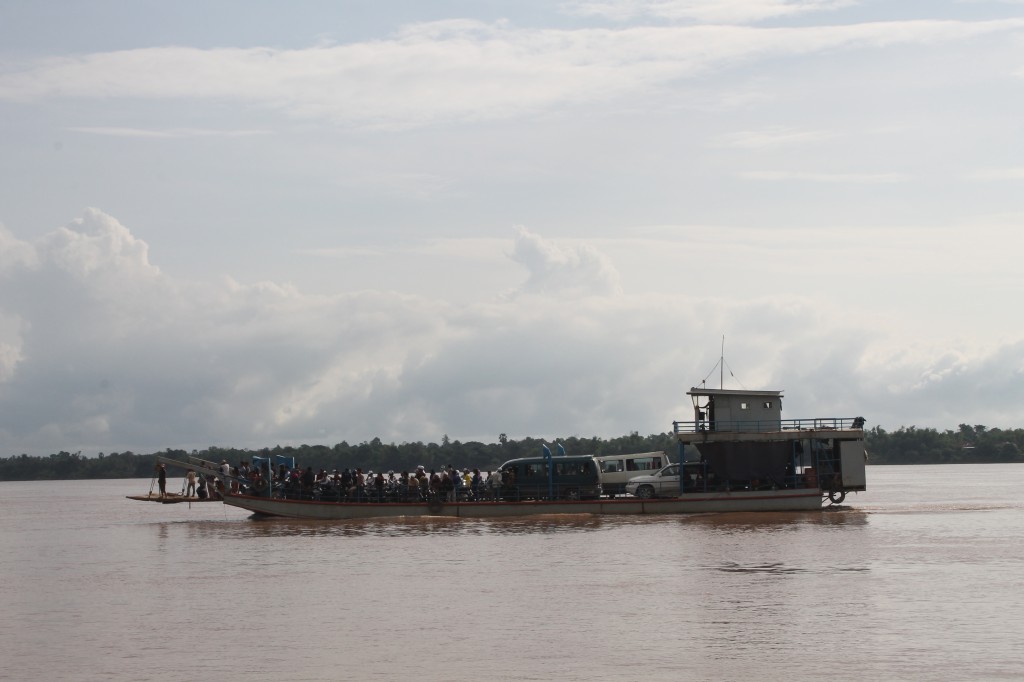 The ferry across the river