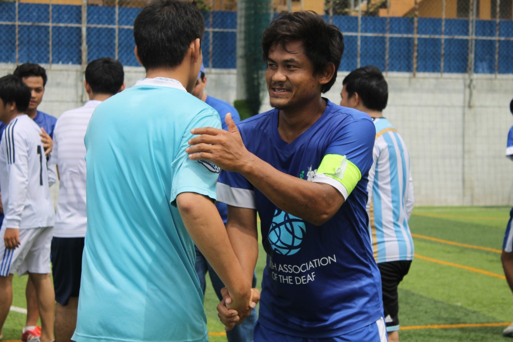 Handshake after the game