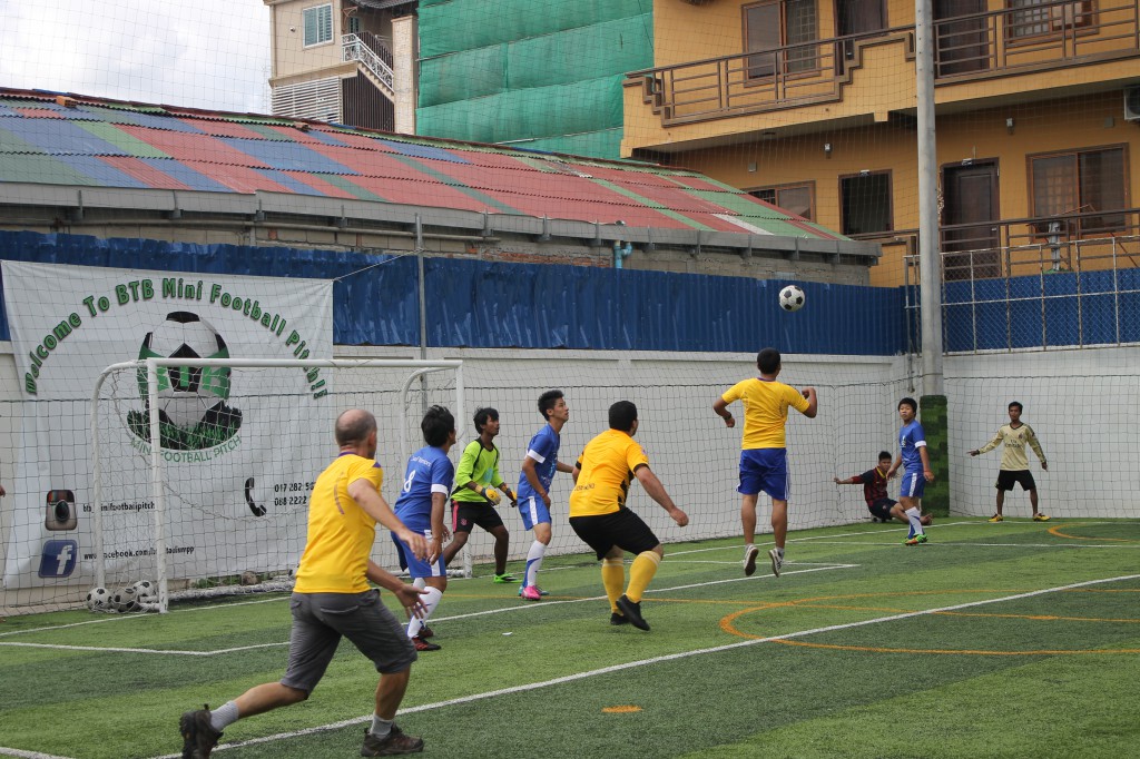 Beautiful goal attempt by the DDP staff/friends team