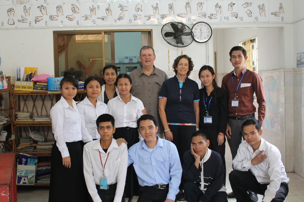 Nancy Davies, Maryknoll Lay Missioner and DDP Accounting Manager, Mike Gable, FAB Participant, and the year two students and staff.